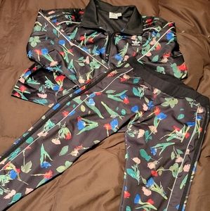 Adidas 3 piece Floral Outfit